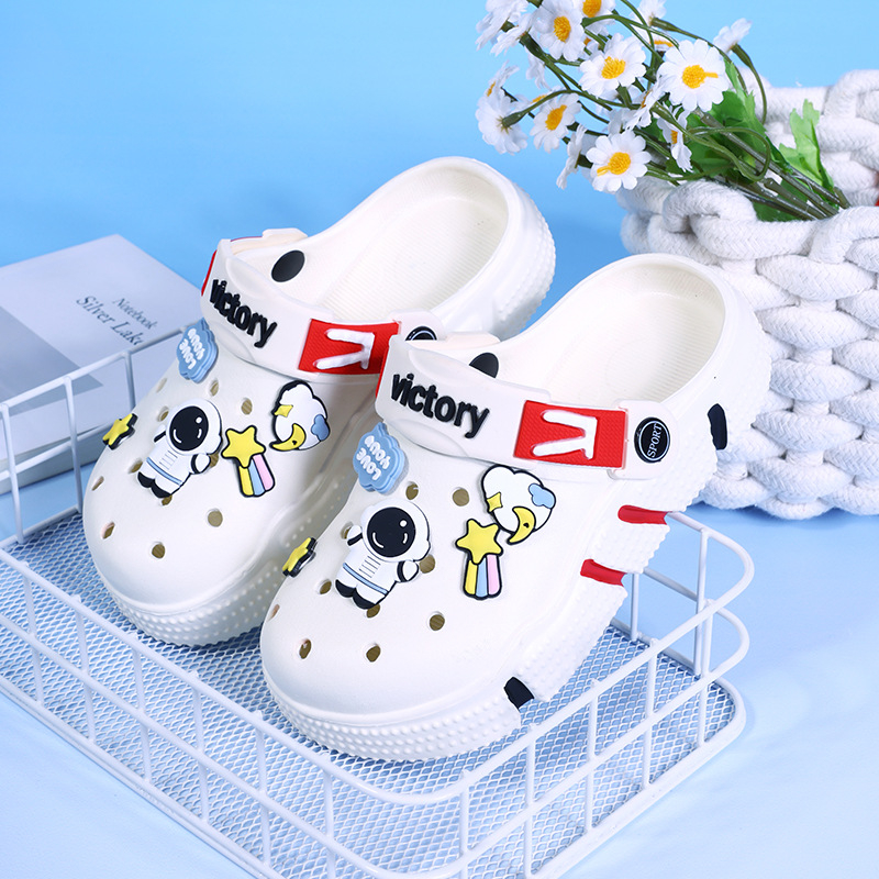 Dječje Crocs-stil sandale za dječake, protuklizne, otporne na habanje, s debelim potplatom, zatvorenim prstima, casual plažne sandale