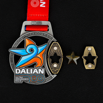 Prilagođene metalne medalje za maratonska događanja s emajliranim završetkom, memorijalne medalje za utrke