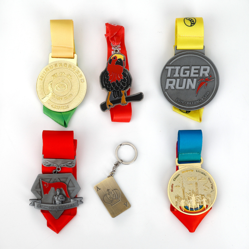 Prilagođene metalne medalje za maratonska događanja s emajliranim završetkom, memorijalne medalje za utrke