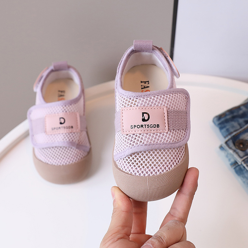 JPF24017 Dječje ljetne mrežaste sandale s Velcro zatvaračem, prozračne mrežice, korejski stil