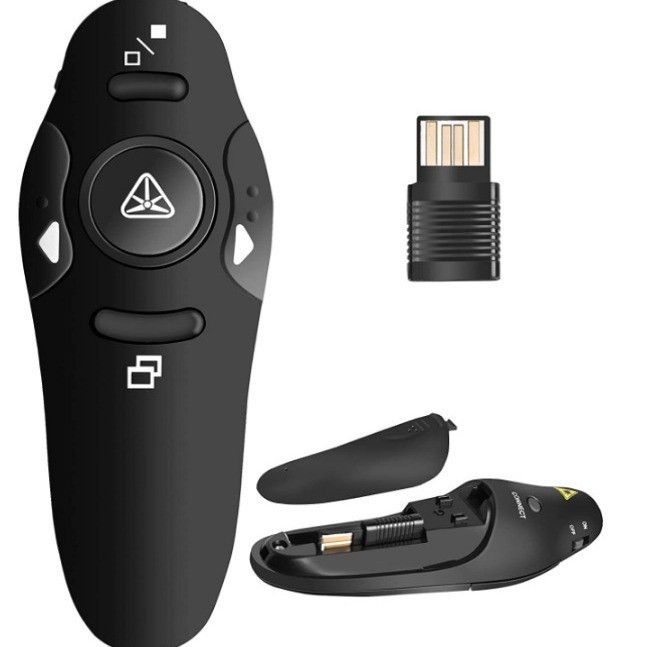 2.4G bežični PPT pero za prebacivanje stranica s USB laserskim pokazivačem – prezentator 016