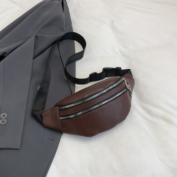 Nova muška torbica za struk u korejskom stilu, sjajna vodootporna, crossbody torba za telefon, svakodnevna i sportska upotreba