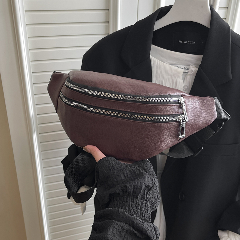 Nova muška torbica za struk u korejskom stilu, sjajna vodootporna, crossbody torba za telefon, svakodnevna i sportska upotreba
