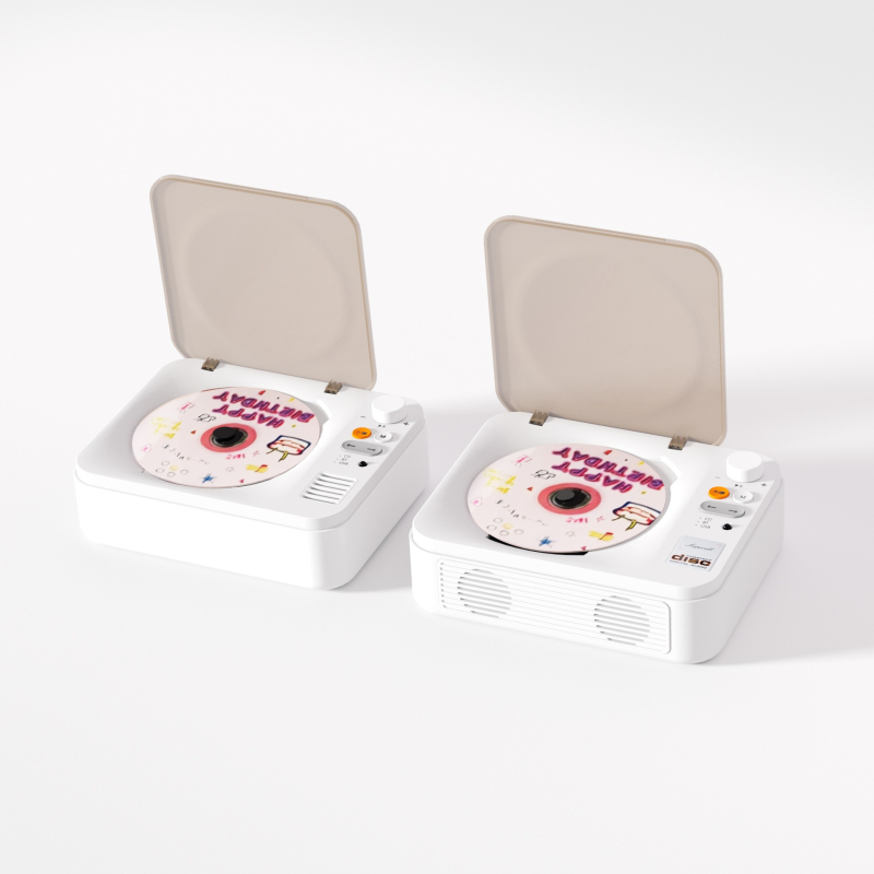 Bayin Box CD prehrávač s Bluetoothom, obojsmerný, stolný multifunkčný USB zvukový prehrávač s prispôsobením