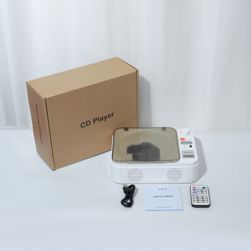 Bayin Box CD prehrávač s Bluetoothom, obojsmerný, stolný multifunkčný USB zvukový prehrávač s prispôsobením
