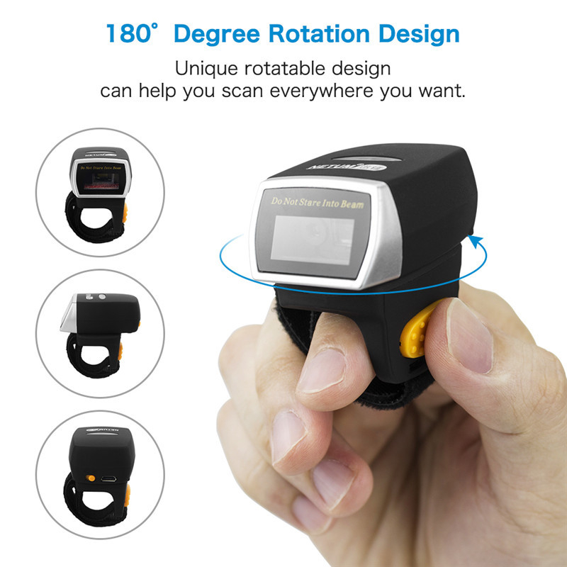 NETUM R2 Prijenosni prstenasti skener 1D/2D Bluetooth
