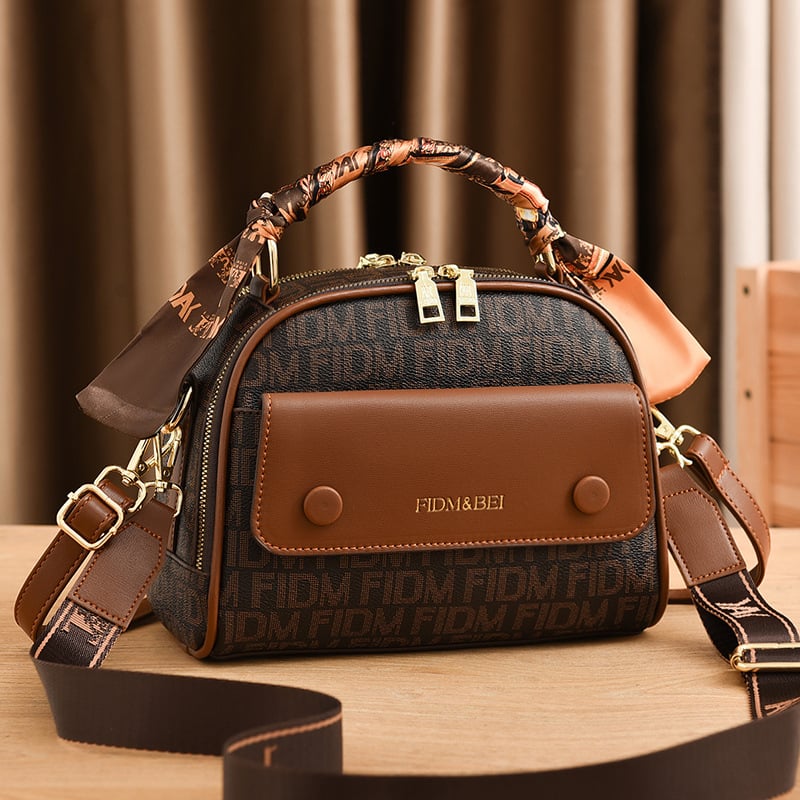 Ženska PU crossbody torba, mala kvadratna forma, 2025 novi model, svakodnevna uporaba, s jednom naramenicom i zatvaračem