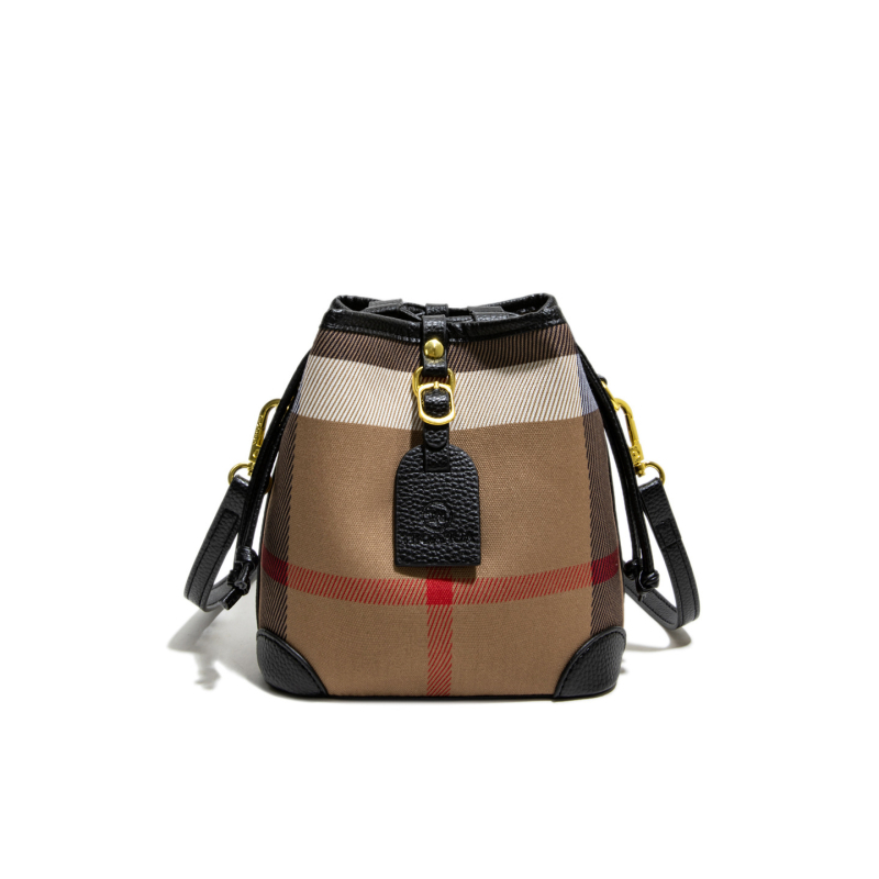 Ženska karirana bucket torba, tekstura 2025, crossbody, praktičan veliki kapacitet