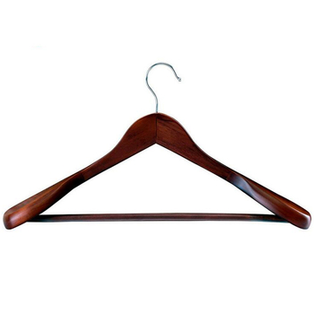 Držač za odijelo od masivnog drveta, široka ramena, vintage stil