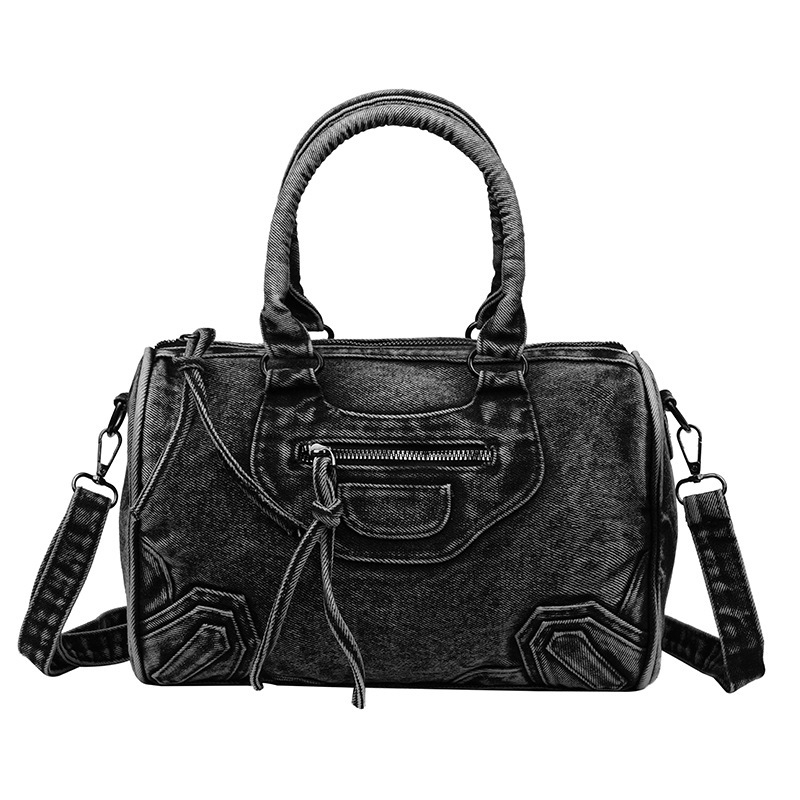 Ženska torba od ispranog denima, velika kapaciteta, ramena ili crossbody, vintage stil, svakodnevna torba