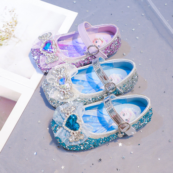 Lányok hercegnő cipő köves díszítéssel – tavasz-őszi gyerekcipő
