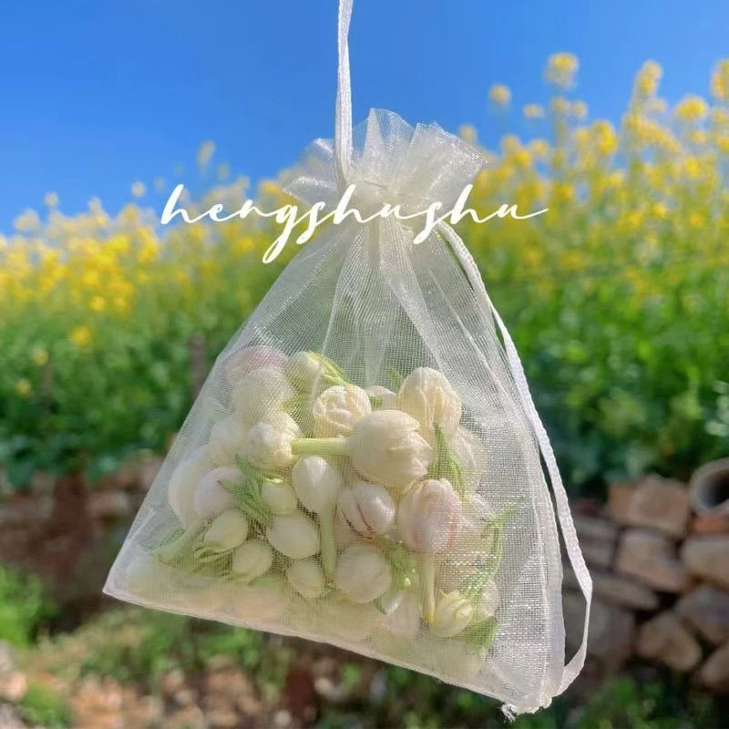 Mrežasta vrećica s vrpcom za aromatične vrećice, sapun i nakit