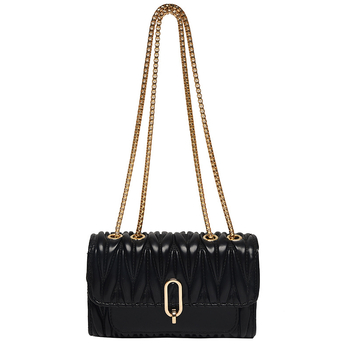 Ženska crossbody torba 2025 trend, plisirana, visokokvalitetna, mala kvadratna PU torba