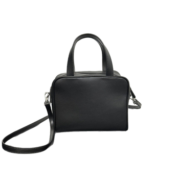 Ray — minimalistička mala kvadratna kožna torbica s crossbody remenom, torba za fotoaparat