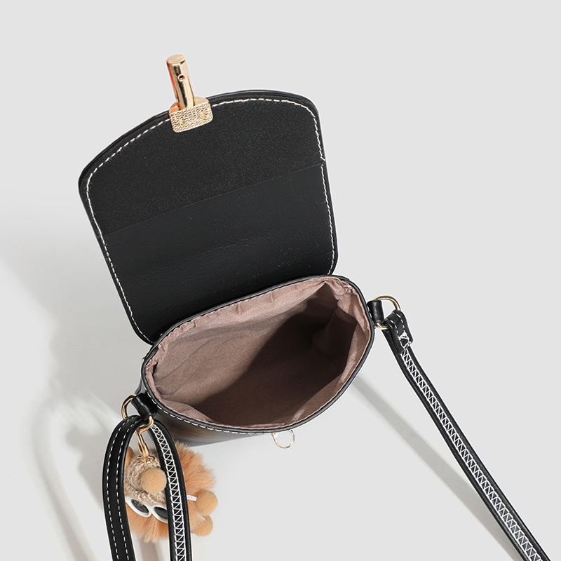 Ženska PU mini crossbody torba, mali kvadratni oblik, gradski minimalistički stil, jesen-zima 2024