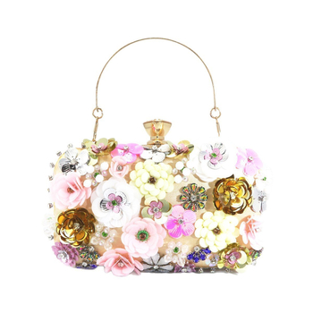 Nova ženska PVC clutch torbica, elegantna večernja i banketna torbica s cvjetnim dizajnom