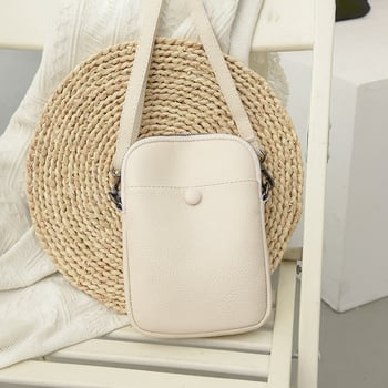 Ženska teksturirana mini crossbody torbica s jednim remenom, 2026 novi stil, meka sintetička koža, mini torbica za telefon i novčanik