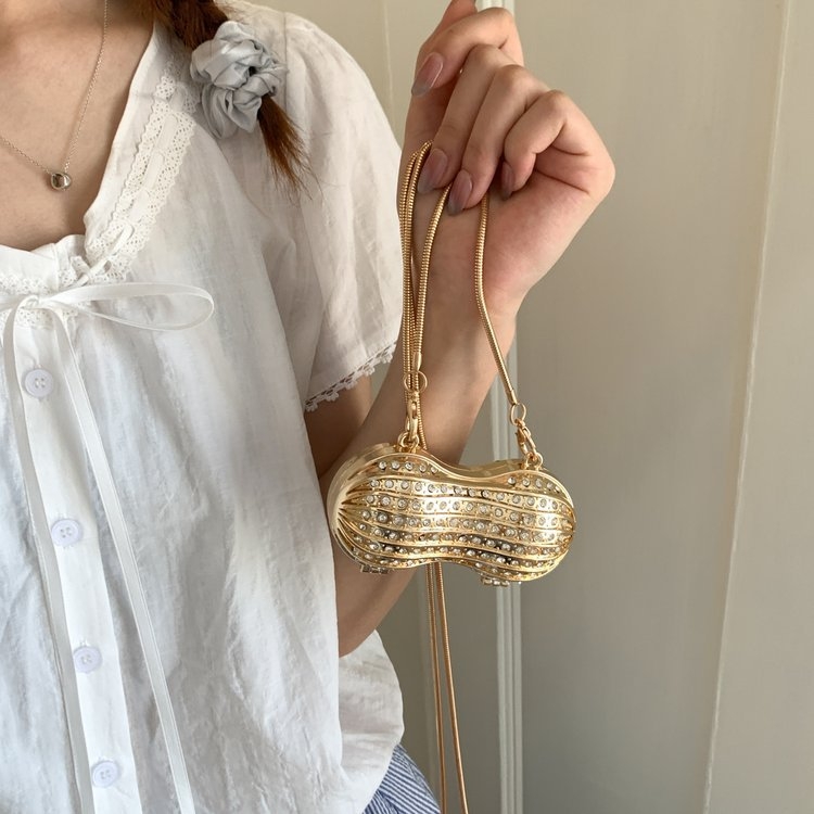 2026 nova cross-border prijenosna ženska večernja torbica, torbica za ruž, mini torbica, kutija s dijamantima, mala ručna torbica, ženska crossbody torba