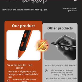 Promi Type-C Bluetooth bezdrôtová myš vo forme pera, 2‑v‑1 PPT prehliadanie strán, pre stolný počítač a notebook