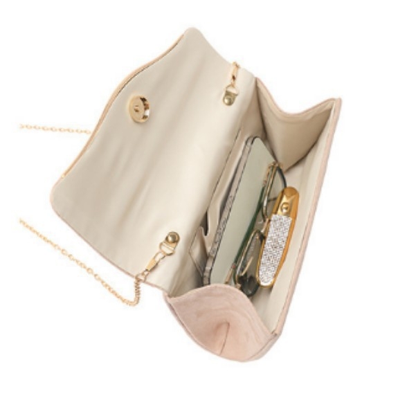 Ženska večernja torbica s lančanim kaišem – elegantan clutch za banket