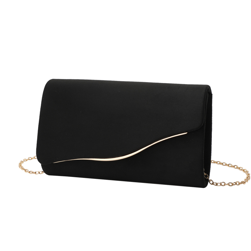 Ženska večernja torbica s lančanim kaišem – elegantan clutch za banket