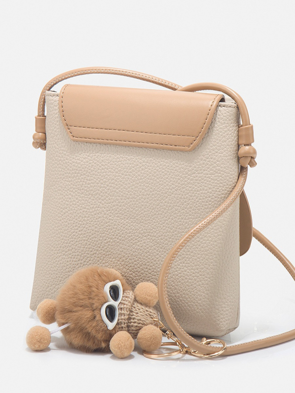 Ženska torba u minimalističkom urbanom stilu, od prave kože, torbica za mobitel, mini crossbody torba, horizontalni kvadratni oblik, model 2026