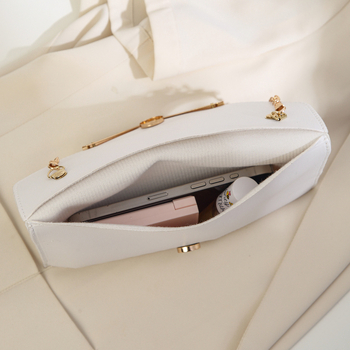 Ženska večernja torbica s lancem, mini kvadratnog oblika, ručno nošenje i remen za rame ili crossbody