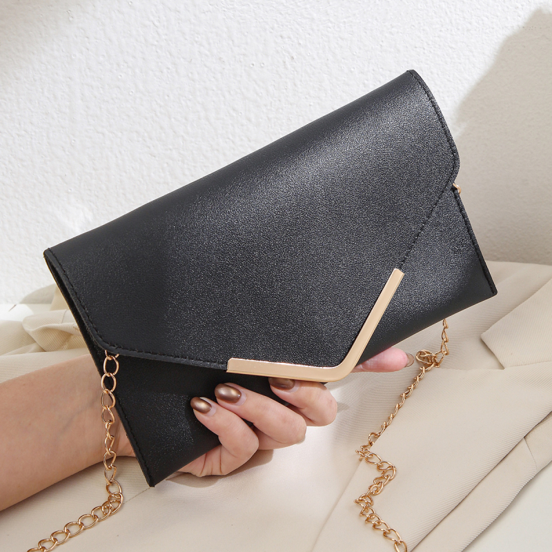 Ženska večernja torbica s lancem, mini kvadratnog oblika, ručno nošenje i remen za rame ili crossbody