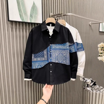 Férfi patchwork mintásing tavasz–őszre, modern stílusú, kiváló minőségű