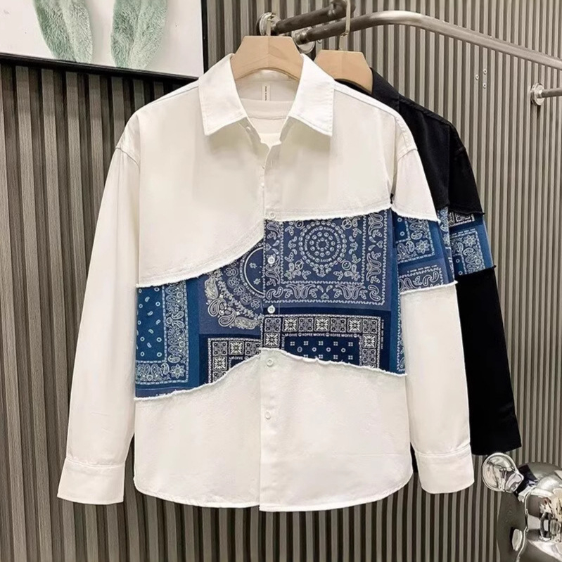 Férfi patchwork mintásing tavasz–őszre, modern stílusú, kiváló minőségű