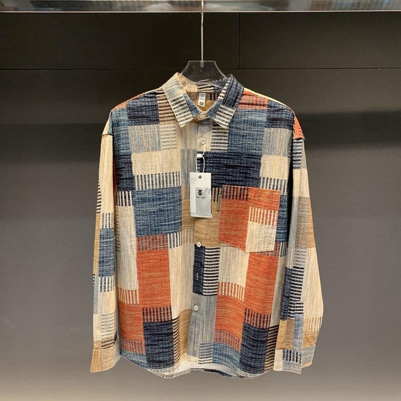 Muška košulja s dugim rukavima, slobodnog kroja, hongkonški stil, premium casual odjeća za proljeće i jesen