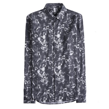 Férfi hosszú ujjú ing, Slim fit, kiváló nyomtatás, tavasz–ősz divat, modell 3207
