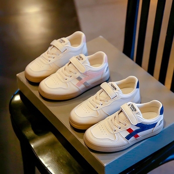 Dječje bijele casual tenisice, korejskog stila, niski profil, unisex, proljeće i jesen