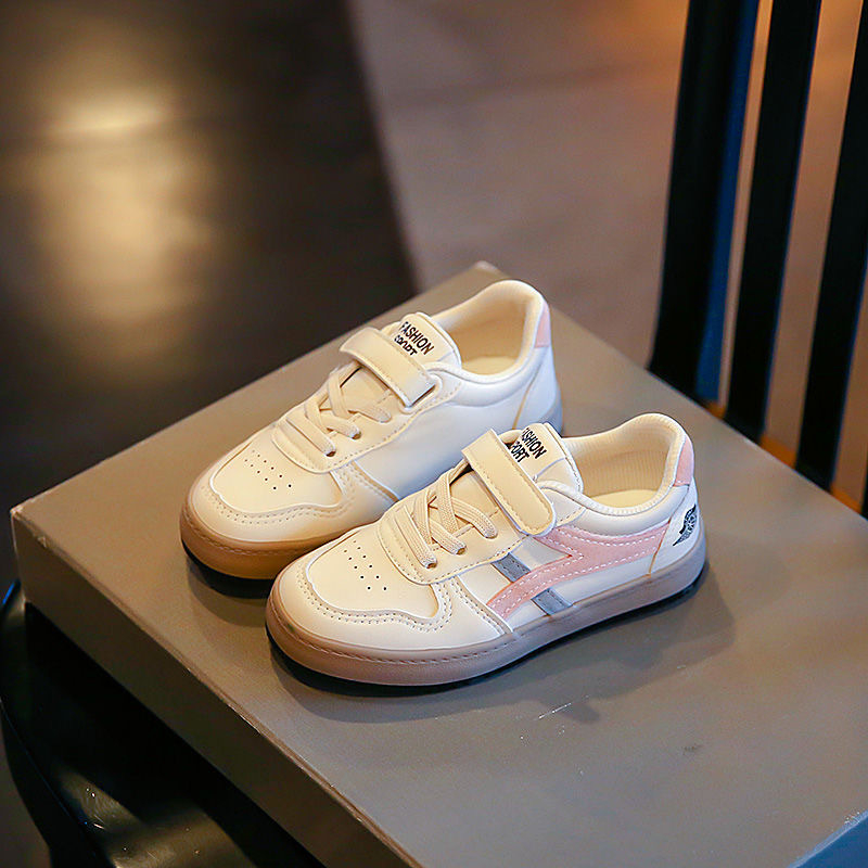 Dječje bijele casual tenisice, korejskog stila, niski profil, unisex, proljeće i jesen