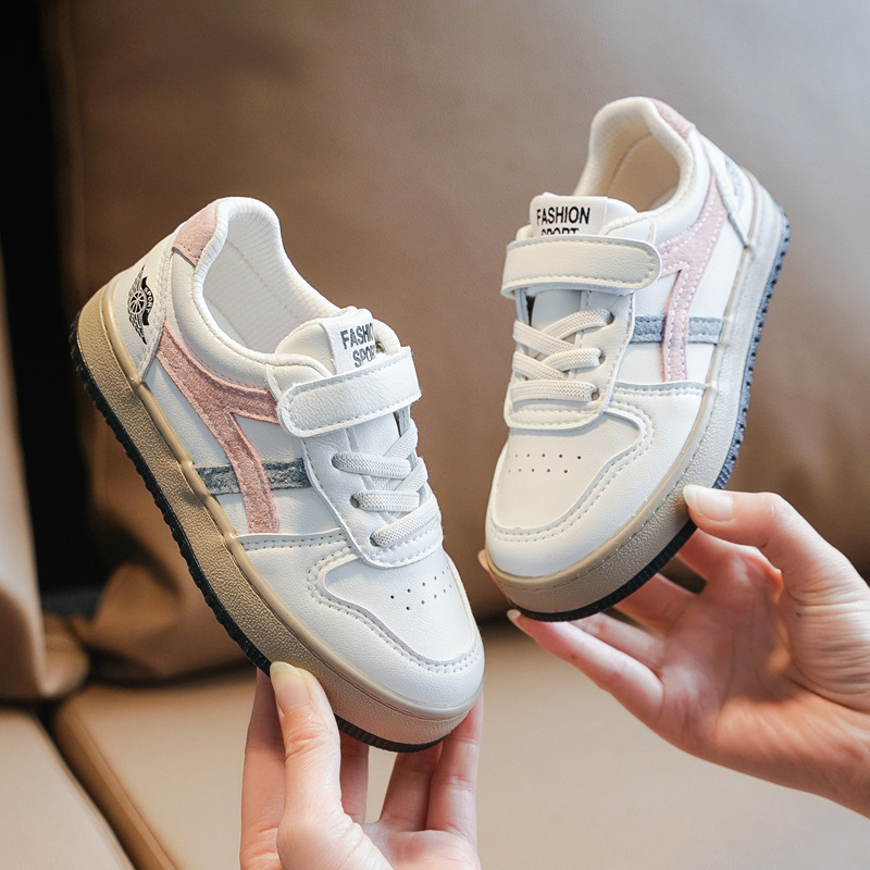 Dječje bijele casual tenisice, korejskog stila, niski profil, unisex, proljeće i jesen