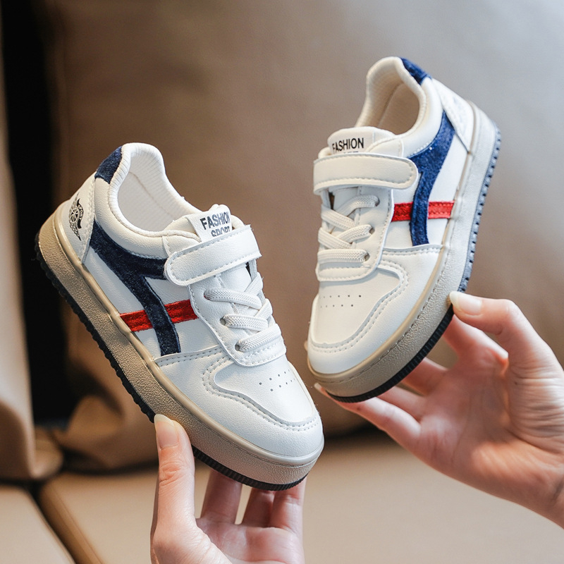 Dječje bijele casual tenisice, korejskog stila, niski profil, unisex, proljeće i jesen