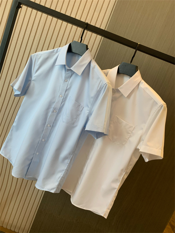 Poslovna serija Slim-Fit muška košulja s kratkim rukavima, bez glačanja, Tencel Lyocell, ljeto