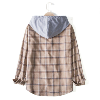 Muška košulja s dugim rukavima, slim fit, karirano patchwork, velika veličina, jesensko-zimska moda