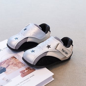 Dječje tenisice 2026 proljeće–jesen sa Velcro kopčom, zvjezdasti uzorak, prozračne sintetičke kože, svakodnevne trkačke tenisice za stariju djecu