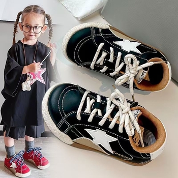 Retro dječje tenisice sa zvjezdicom, niski profil, unisex, s Velcro zatvaračem, svakodnevni stil, jesen 2026.