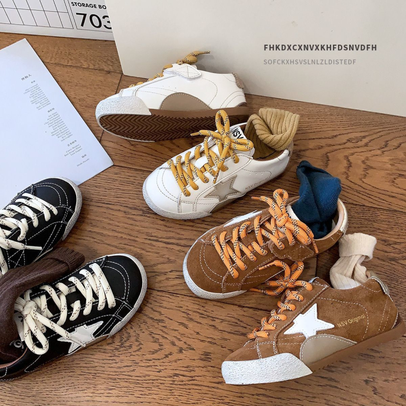 Retro dječje tenisice sa zvjezdicom, niski profil, unisex, s Velcro zatvaračem, svakodnevni stil, jesen 2026.