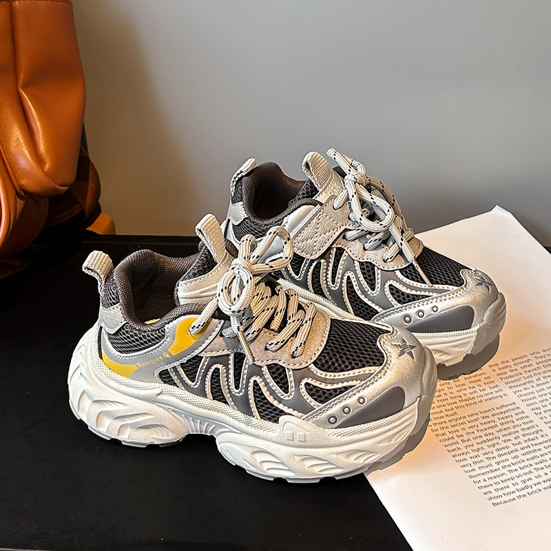 Dječje tenisice s mrežicom za jesen, protuklizne, unisex za dječake i djevojčice, stil dad shoes