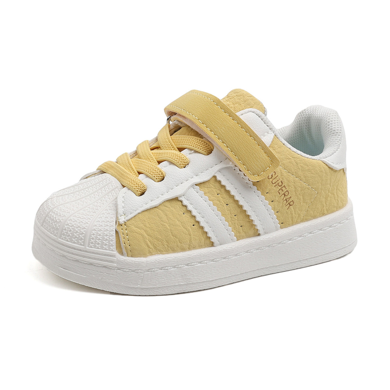 Dječje bijele tenisice s shell-toe, casual, mekani potplat, unisex, jesen 2025