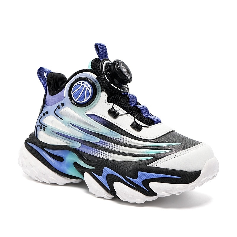 Dječje sportske tenisice za dječake za jesen/zimu, protuklizne i otporne na habanje košarkaške tenisice, lake, s amortizacijom, stil dad shoes