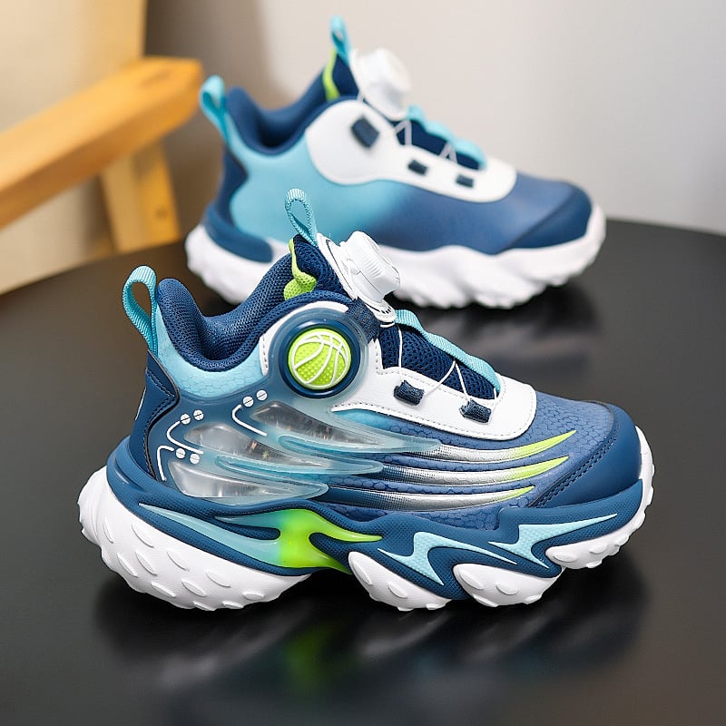 Dječje sportske tenisice za dječake za jesen/zimu, protuklizne i otporne na habanje košarkaške tenisice, lake, s amortizacijom, stil dad shoes