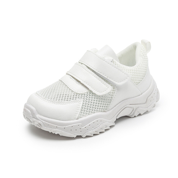 2026 ljeto Dječje tenisice s Velcro trakom, mrežastim gornjim dijelom, bijele, unisex, za vrtić