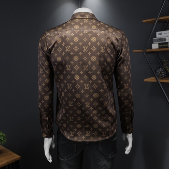 Muška košulja s dugim rukavima, proljeće 2024, slim fit, tiskana, casual
