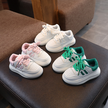 Dječje platnene tenisice s okomitimi prugama, prozračne casual sportske tenisice s Velcro zatvaračem, unisex, za proljeće i jesen.
