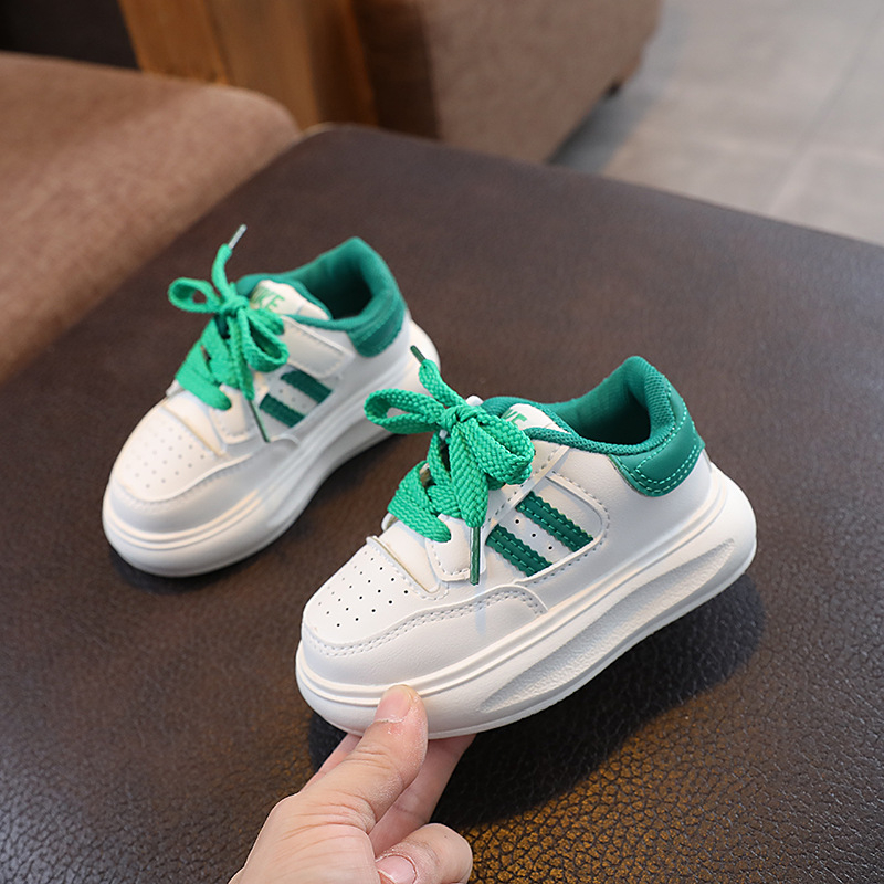 Dječje platnene tenisice s okomitimi prugama, prozračne casual sportske tenisice s Velcro zatvaračem, unisex, za proljeće i jesen.