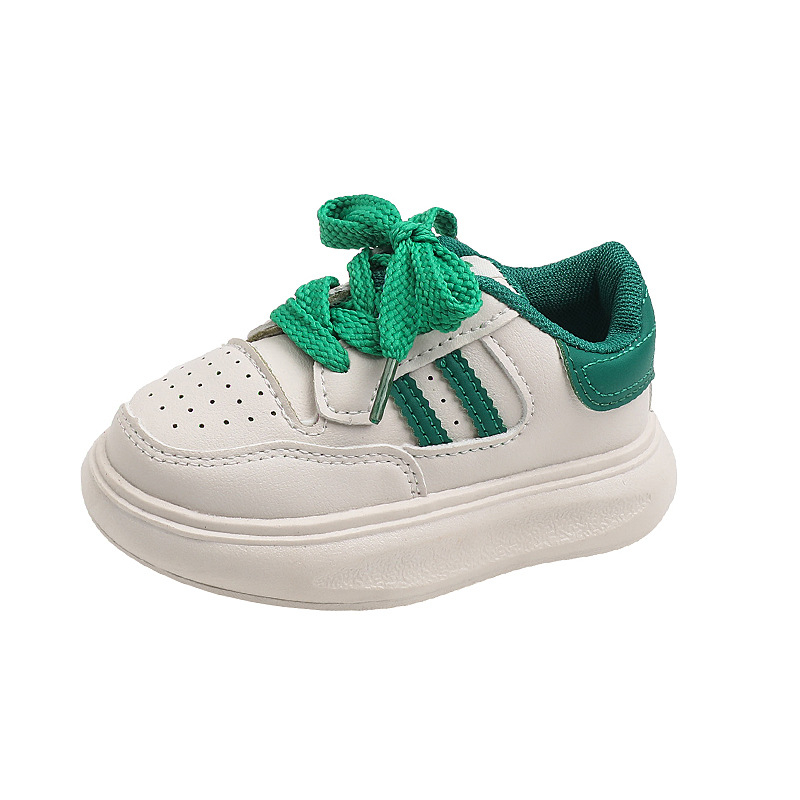 Dječje platnene tenisice s okomitimi prugama, prozračne casual sportske tenisice s Velcro zatvaračem, unisex, za proljeće i jesen.